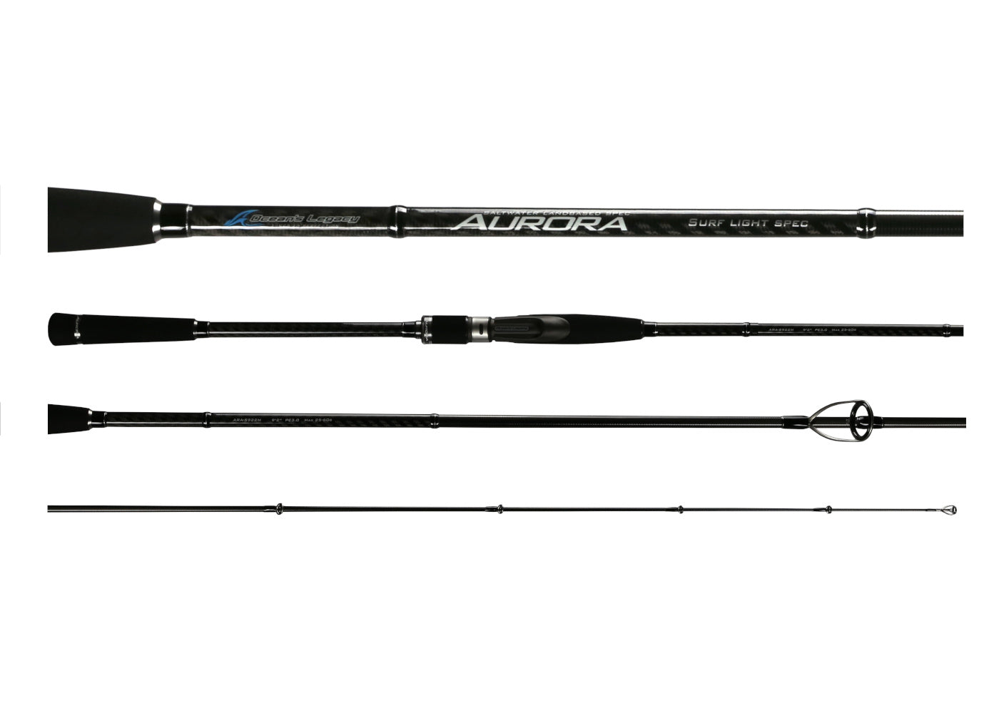Aurora Series – Flats, Inshore, Surf, Surf Light, Ledge Spec