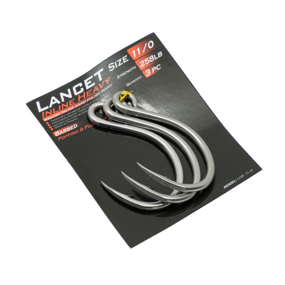 Lancet Hooks - Inline Heavy Barbed