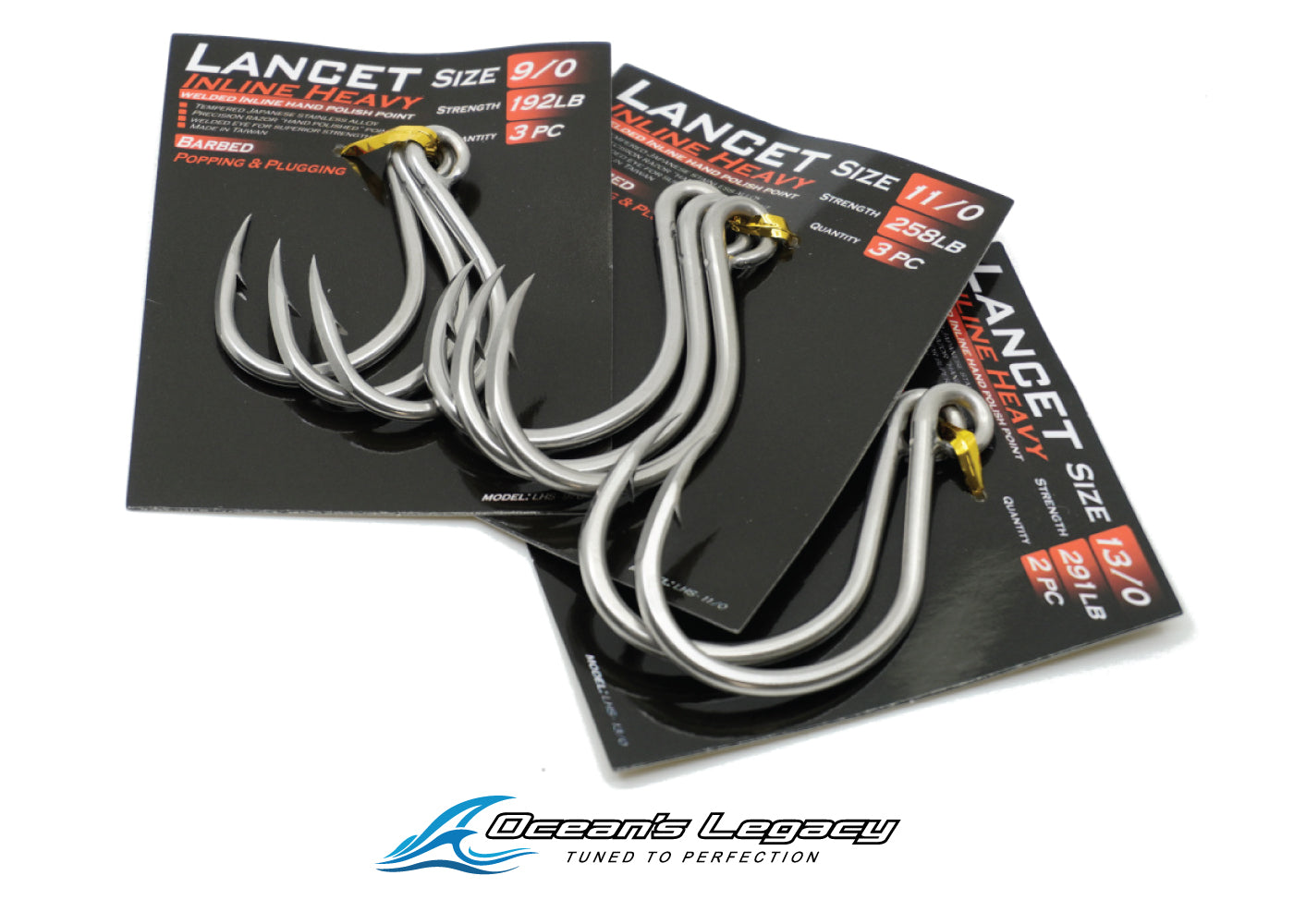 Lancet Hooks - Inline Heavy Barbed