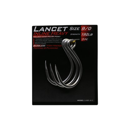 Lancet Hooks - Inline Heavy Barbless