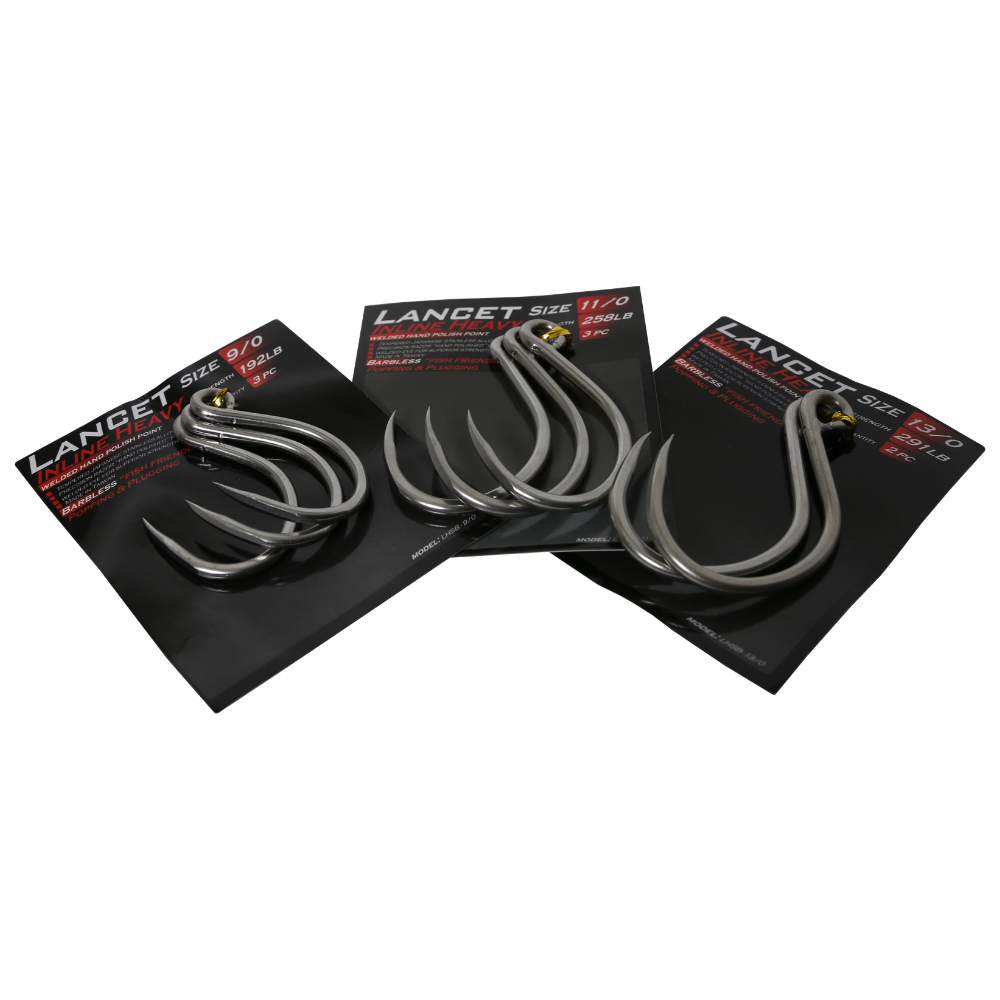 Lancet Hooks - Inline Heavy Barbless