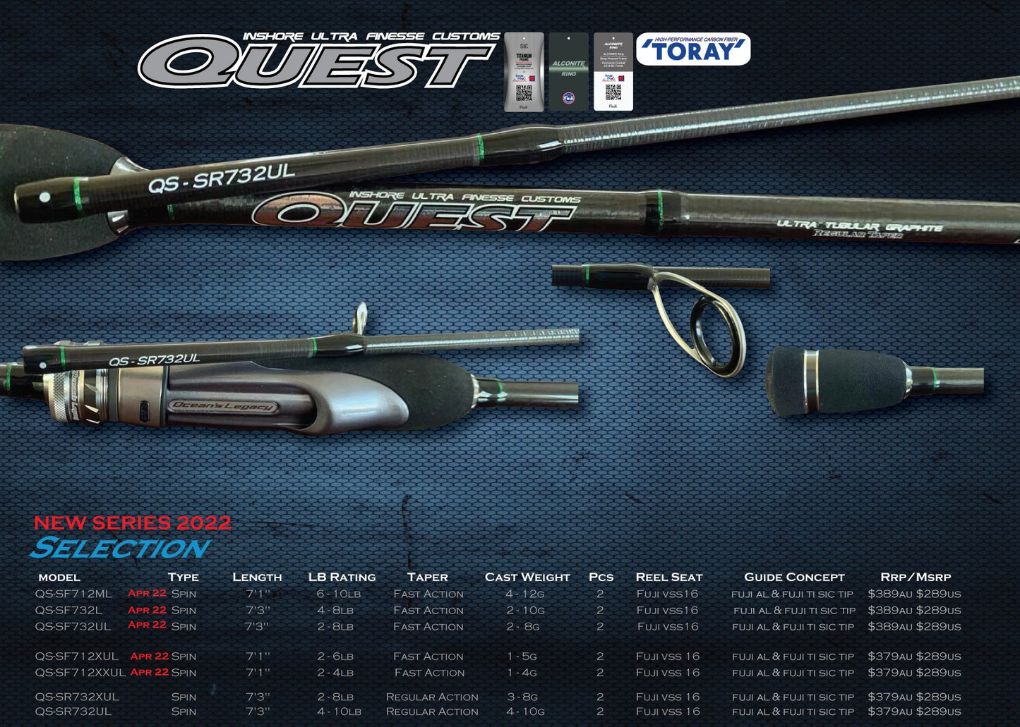 Quest - Inshore Ultra Finesse Rods